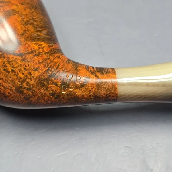 MBSD Briars Modern Masters 3 Smooth Tulip w/ Faux Horn Handmade Briar Pipe, New - Image 11