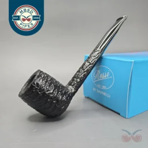 Rossi Mezzanotte 8801 Rusticated Canadian Briar Pipe, New