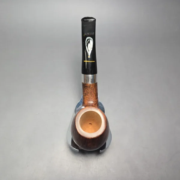 Pipa Croci Smooth Brandy w/ Silver Estate Briar Pipe, Unsmoked, 9mm - Image 10