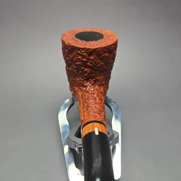 Castello Sea Rock Briar Great Line Rusticated Dublin w/ Briar Inlay Estate Briar Pipe, Italian Estates - Image 8
