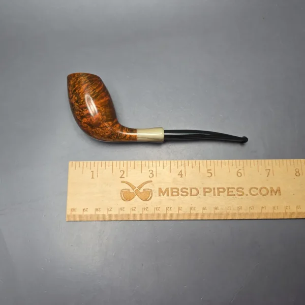 MBSD Briars Modern Masters 3 Smooth Tulip w/ Faux Horn Handmade Briar Pipe, New - Image 13