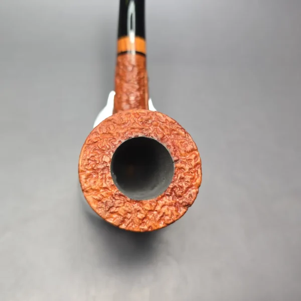 Castello Sea Rock Briar Great Line Rusticated Dublin w/ Briar Inlay Estate Briar Pipe, Italian Estates - Image 9
