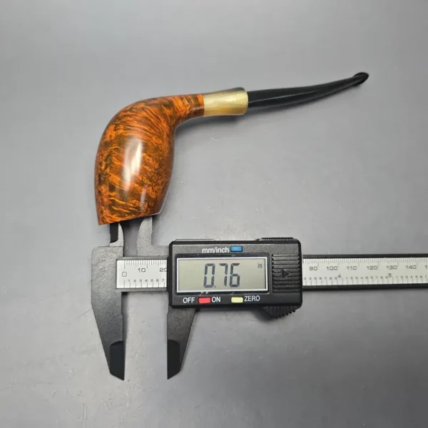 MBSD Briars Modern Masters 3 Smooth Tulip w/ Faux Horn Handmade Briar Pipe, New - Image 14