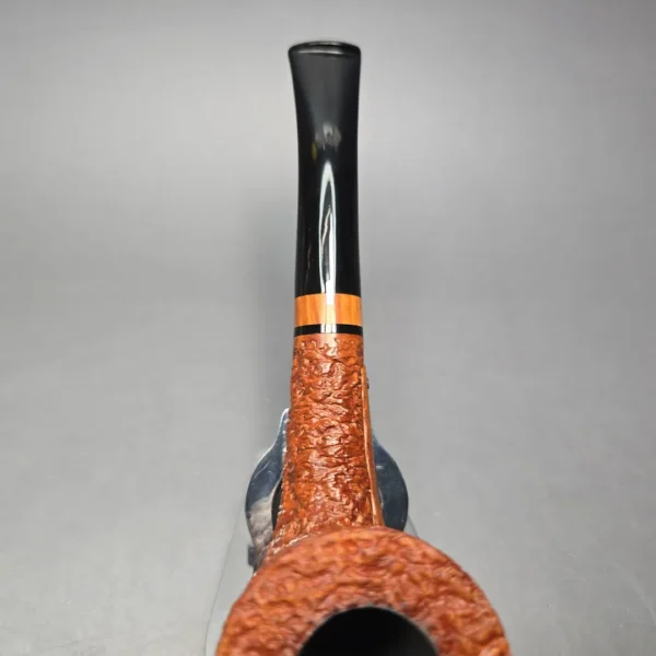 Castello Sea Rock Briar Great Line Rusticated Dublin w/ Briar Inlay Estate Briar Pipe, Italian Estates - Image 10