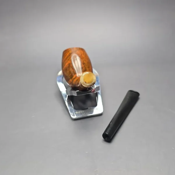 MBSD Briars Modern Masters 3 Smooth Tulip w/ Faux Horn Handmade Briar Pipe, New - Image 15