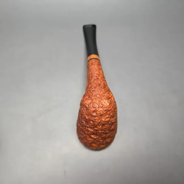 Castello Sea Rock Briar Great Line Rusticated Dublin w/ Briar Inlay Estate Briar Pipe, Italian Estates - Image 6