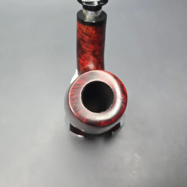 Nording Giant Classic A Smooth Bent Billiard w/ Silver Estate Briar Pipe, Unsmoked - Image 6