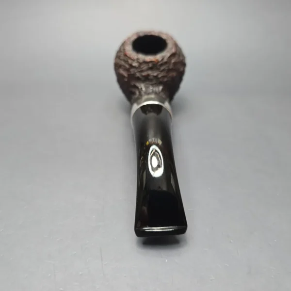Peterson (c.1945-63) Donegal Rocky 999 Rusticated Bullmoose Rhodesian w/ Silver Estate Briar Pipe, Irish Estates - Image 5