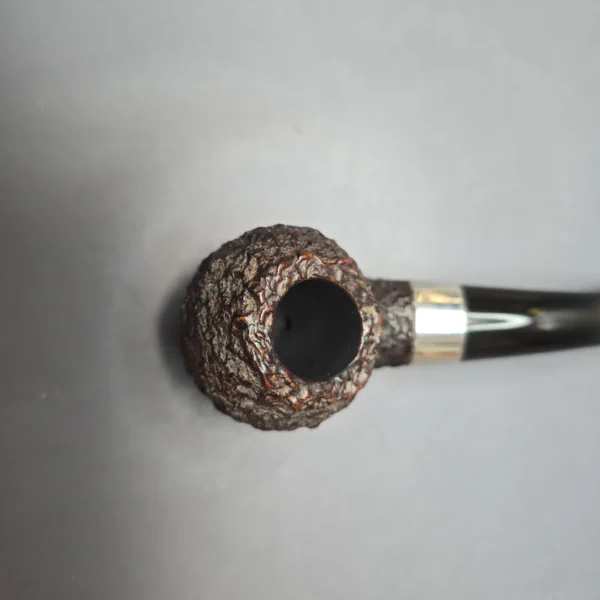 Peterson (c.1945-63) Donegal Rocky 999 Rusticated Bullmoose Rhodesian w/ Silver Estate Briar Pipe, Irish Estates - Image 7