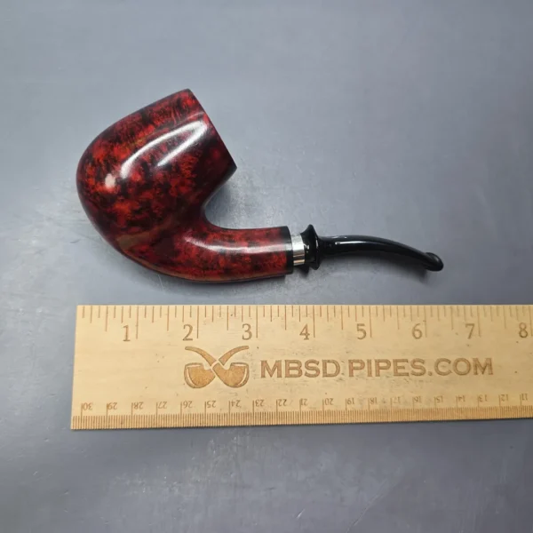 Nording Giant Classic A Smooth Bent Billiard w/ Silver Estate Briar Pipe, Unsmoked - Image 11