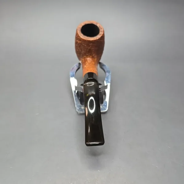 Sasieni Family Era (c.1960-79) Four Dot Ruff Root Viscount Lascelles S XS Sandblasted Bent Billiard Estate Briar Pipe, English Estates - Image 5