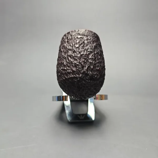 James Upshall Bark Group 6 Partially Rusticated Bent Billiard Estate Briar Pipe, Unsmoked - Image 4