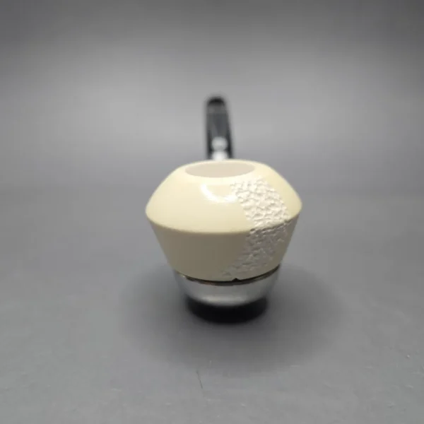 Falcon Bent Dental w/ MBSD Meerschaum Rhodesian Block Meerschaum Bowl Pipe, New - Image 3