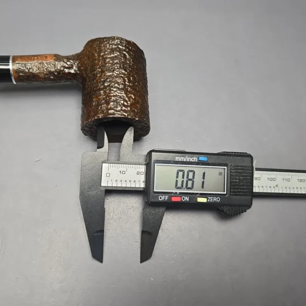 Rossi Sera 8311 Rusticated Poker Briar Pipe, New, 6mm - Image 14