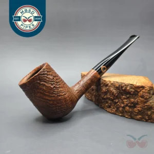 American Smoking Pipe Company (1986) (Curt Rollar) Large Sandblasted Billiard (Estate)
