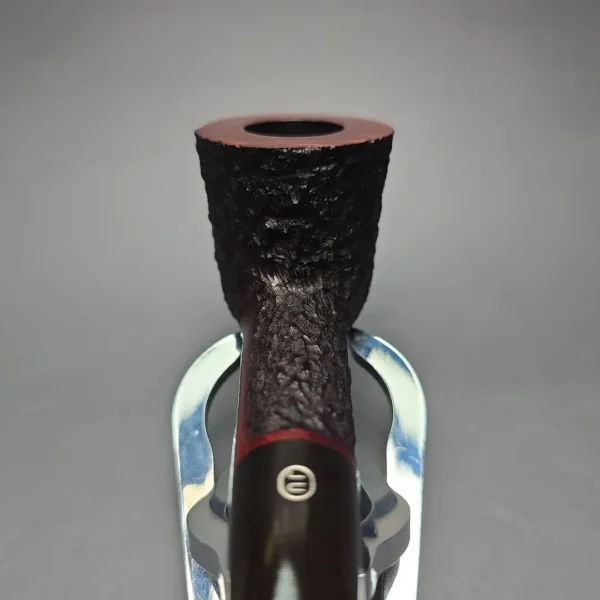 James Upshall Bark Group 6 Partially Rusticated Dublin Estate Briar Pipe, Unsmoked - Image 6