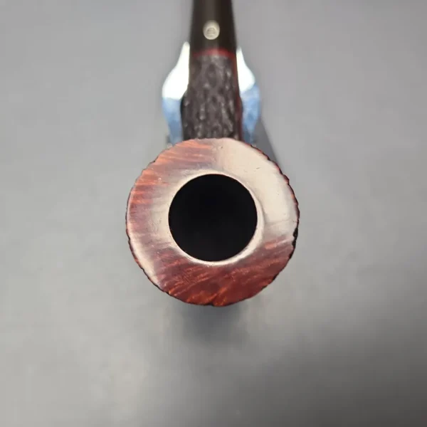 James Upshall Bark Group 6 Partially Rusticated Dublin Estate Briar Pipe, Unsmoked - Image 7