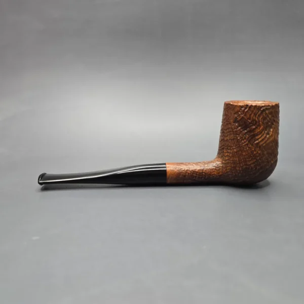 American Smoking Pipe Company (1986) (Curt Rollar) Large Sandblasted Billiard (Estate) - Image 4