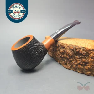 Castello Old Antiquari KK Sandblasted "55" Pot Estate Briar Pipe, Italian Estates