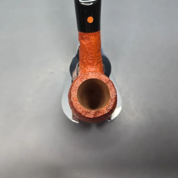 Calibano (Mastro de Paja) 107 S C4 Sandblasted Bent Billiard Estate Briar Pipe, Unsmoked - Image 11