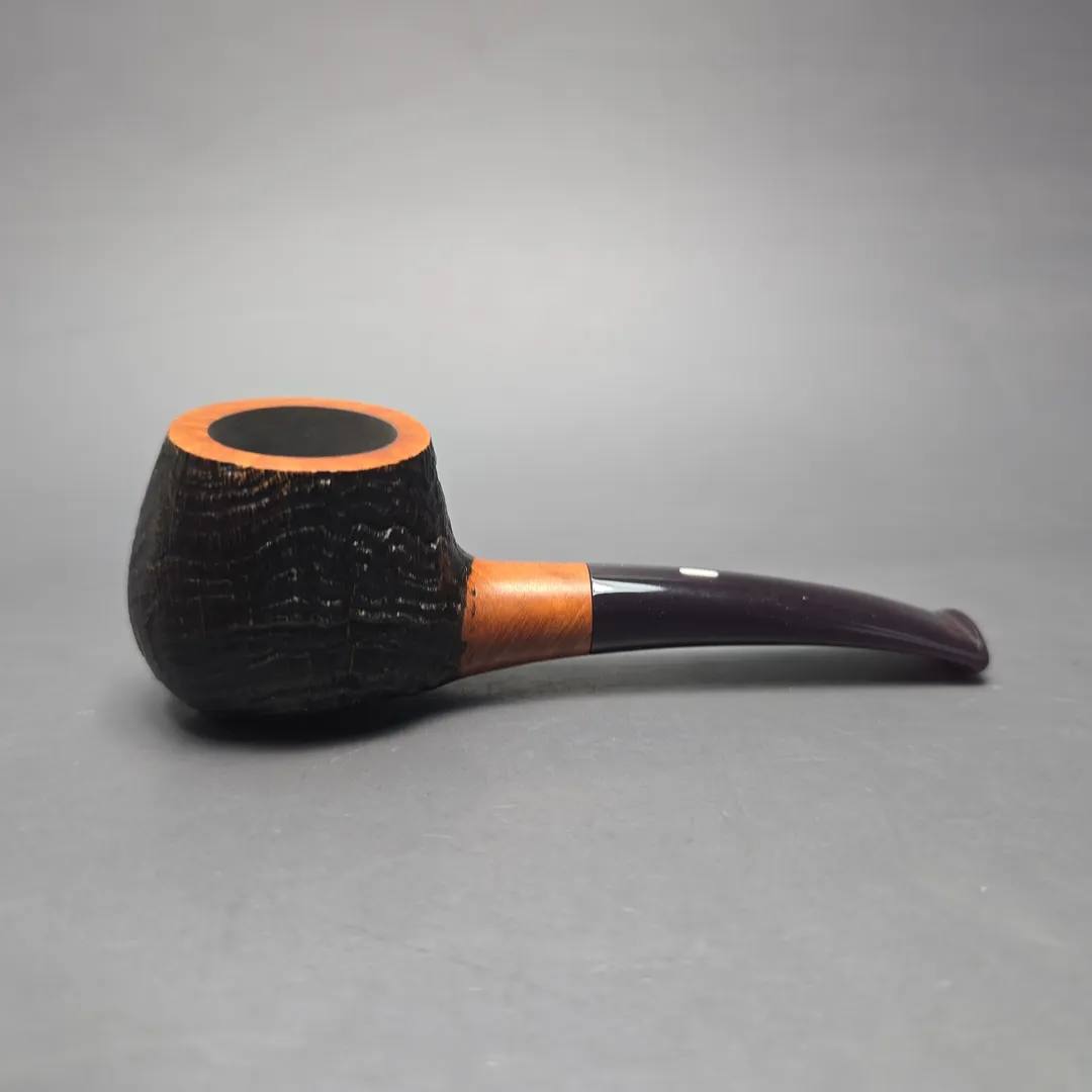 Castello Old Antiquari KK Sandblasted "55" Pot Estate Briar Pipe, Italian Estates - Image 2