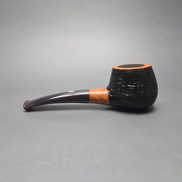 Castello Old Antiquari KK Sandblasted "55" Pot Estate Briar Pipe, Italian Estates - Image 4