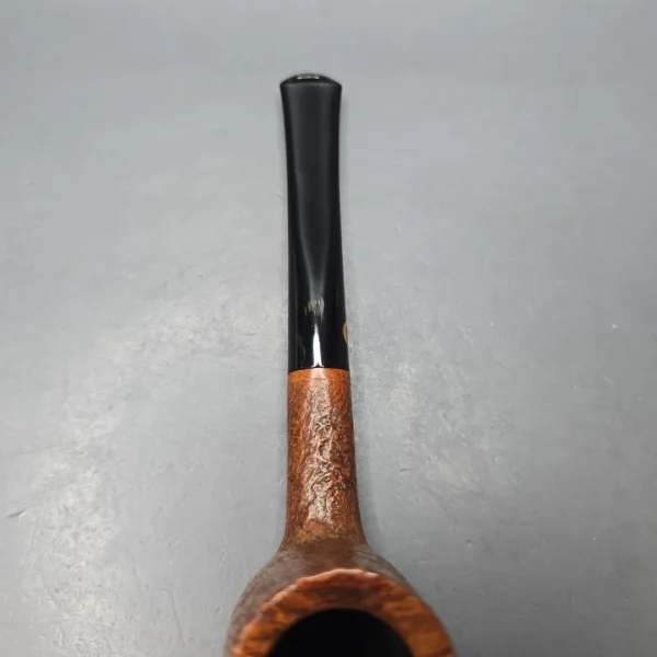 American Smoking Pipe Company (1986) (Curt Rollar) Large Sandblasted Billiard (Estate) - Image 8