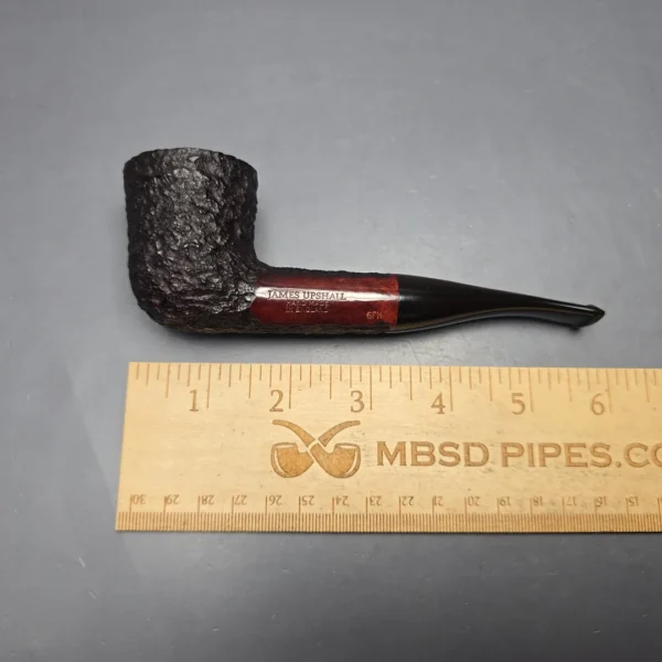 James Upshall Bark Group 6 Partially Rusticated Dublin Estate Briar Pipe, Unsmoked - Image 13