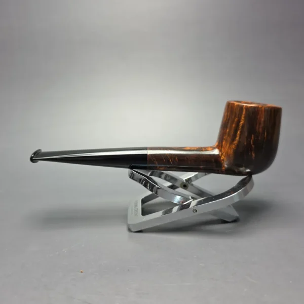 Walt Cannoy Cardinal House Langford Smooth Contrast Billiard Handmade Briar Pipe, New - Image 4