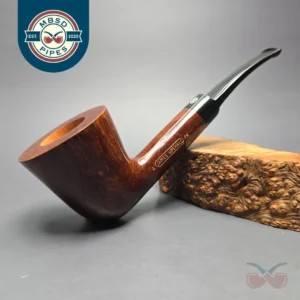 James Upshall A Grade EXL Smooth Bent Dublin Estate Briar Pipe, Unsmoked