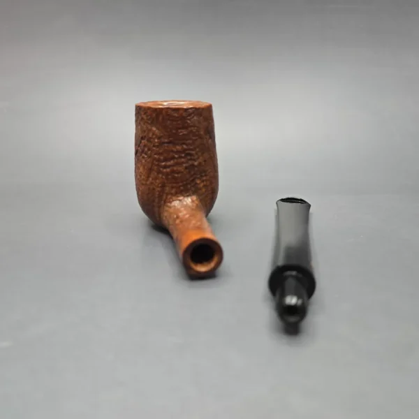 American Smoking Pipe Company (1986) (Curt Rollar) Large Sandblasted Billiard (Estate) - Image 14