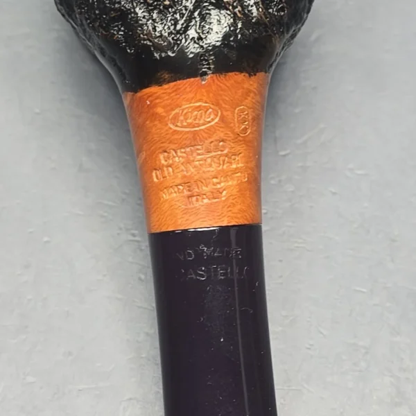 Castello Old Antiquari KK Sandblasted "55" Pot Estate Briar Pipe, Italian Estates - Image 11
