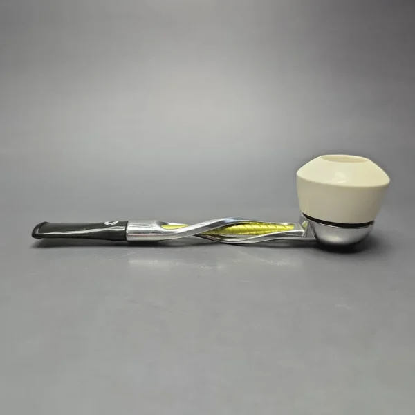 Falcon Shillelagh Green w/ MBSD Meerschaum Dublin Block Meerschaum Bowl Pipe, New - Image 4