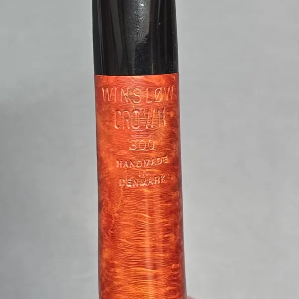 Poul Winslow Crown 300 Smooth Stack Poker Estate Briar Pipe, Unsmoked - Image 10