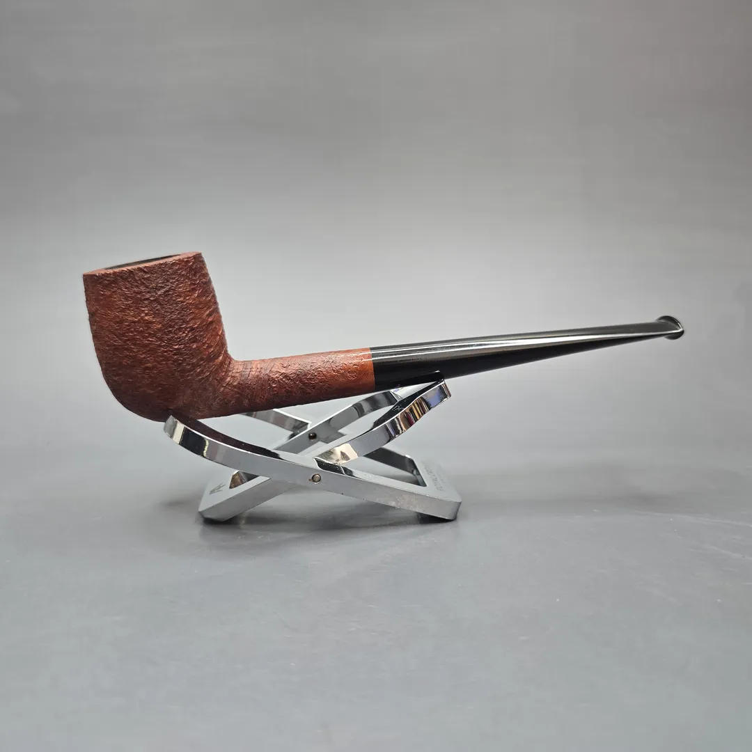 Pipe Tristan Timeless Series Sandblasted Billiard Briar Pipe, New - Image 2