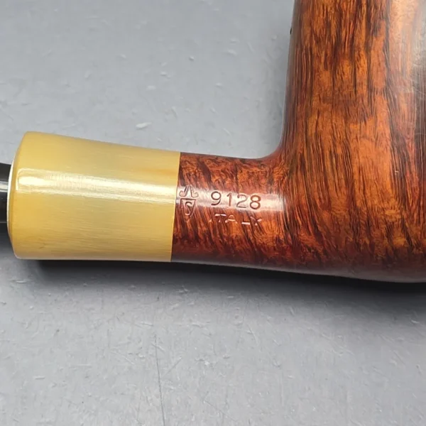 Savinelli Nonpareil 9128 Smooth Billiard w/ Horn Estate Briar Pipe, Italian Estates - Image 12