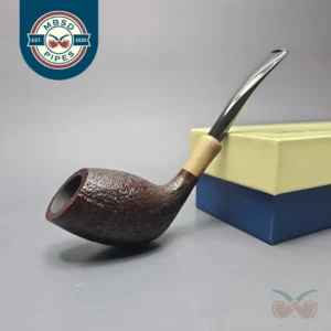MBSD Briars Modern Masters 3 Sandblasted Tulip w/ Faux Horn Handmade Briar Pipe, New