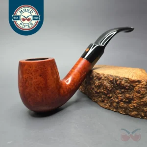 Calibano (Mastro de Paja) 107 C2 Smooth Bent Billiard Estate Briar Pipe, Unsmoked