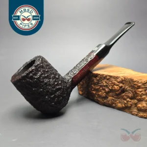 James Upshall Bark Group 6 Rusticated "Trafalgar" Billiard Estate Briar Pipe, Unsmoked