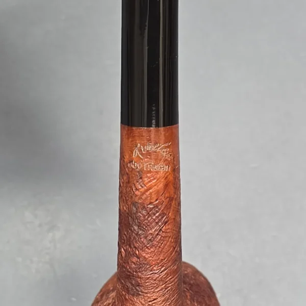 Pipe Tristan Timeless Series Sandblasted Billiard Briar Pipe, New - Image 11