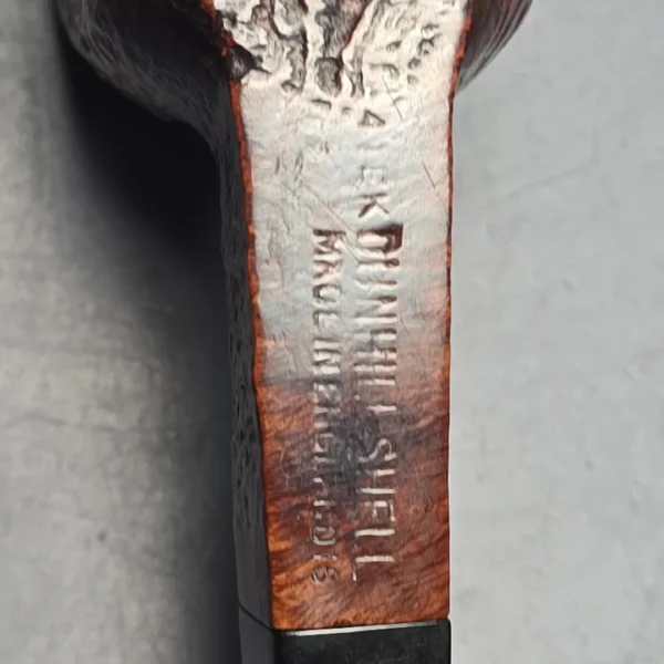 Dunhill 1976 Shell Briar 41 EK Sandblasted Panel Estate Briar Pipe, English Estates - Image 15