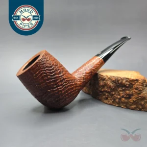 Ser Jacopo (c.1980s) S2 Maxima Partially Sandblasted Billiard Estate Briar Pipe, Italian Estates