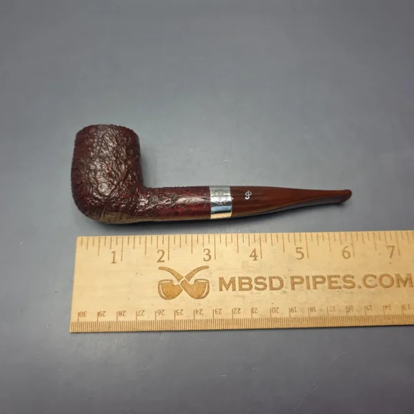 Peterson Irish Harp 106 Sandblasted Billiard w/ Silver Briar Pipe, New - Image 8