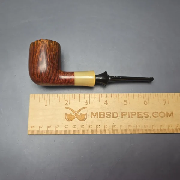 Savinelli Nonpareil 9128 Smooth Billiard w/ Horn Estate Briar Pipe, Italian Estates - Image 13
