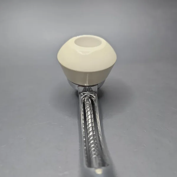 Falcon Bent Dental w/ MBSD Meerschaum Rhodesian Block Meerschaum Bowl Pipe, New - Image 6