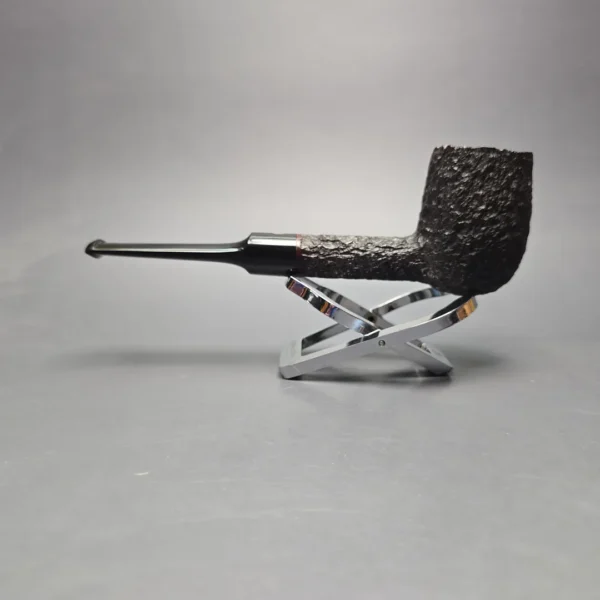 James Upshall Bark Group 6 Rusticated "Trafalgar" Billiard Estate Briar Pipe, Unsmoked - Image 3