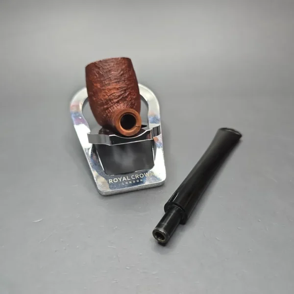 Pipe Tristan Timeless Series Sandblasted Billiard Briar Pipe, New - Image 14