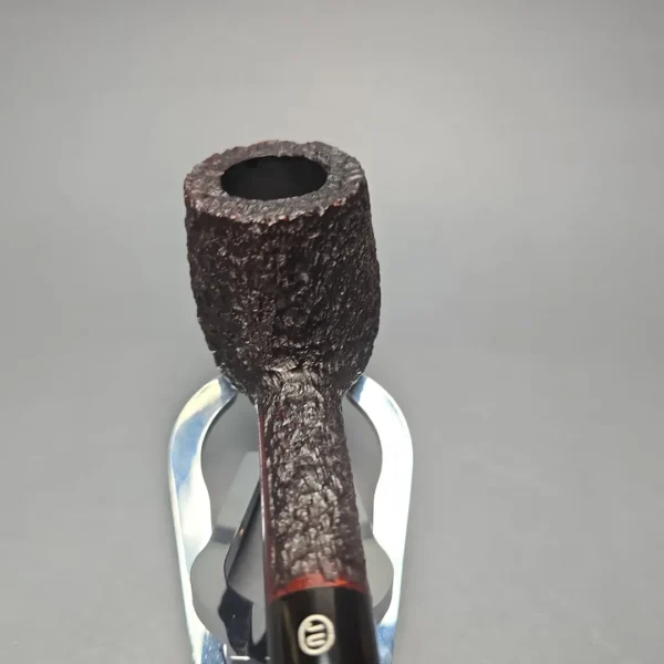 James Upshall Bark Group 6 Rusticated "Trafalgar" Billiard Estate Briar Pipe, Unsmoked - Image 5