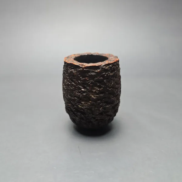 Peterson (c.1945-63) Donegal Rocky 53 EX Rusticated Lovat w/ Silver Estate Briar Pipe, Irish Estates - Image 3
