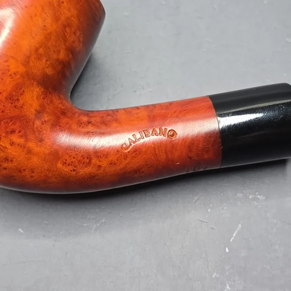 Calibano (Mastro de Paja) 107 C2 Smooth Bent Billiard Estate Briar Pipe, Unsmoked - Image 10
